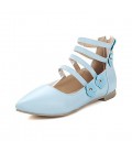 Women's Flats Spring Summer Fall Winter Gladiator Leatherette Dress 