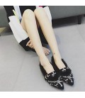 Women's Flats Comfort Pigskin Casual Black Green