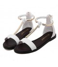 Women's Sandal T-Strap Open Toe Flat Sandal for Dress