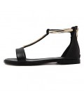 Women's Sandal T-Strap Open Toe Flat Sandal for Dress