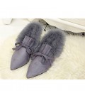 Women's Flats Winter Mary Jane Suede Casual Flat