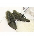 Women's Flats Winter Mary Jane Suede Casual Flat