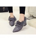 Women's Flats Winter Mary Jane Suede Casual Flat