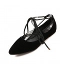 Women's Flats Spring Summer Fall Comfort Ankle Strap Fleece Office & Career Athletic Casual Flat
