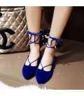 Women's Flats Spring Summer Fall Comfort Ankle Strap Fleece Office & Career Athletic Casual Flat