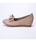 Women's Flats Comfort Leatherette Casual Black Red Gray Almond