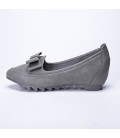 Women's Flats Comfort Leatherette Casual Black Red Gray Almond