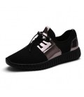 Mens Casual Air Mesh Glossy Gold Adults Trainers Outdoor
