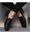 Men luxury Brand Moccasin Leather Casual Driving Oxfords Shoes 