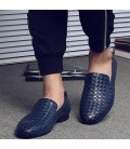 Men luxury Brand Moccasin Leather Casual Driving Oxfords Shoes 