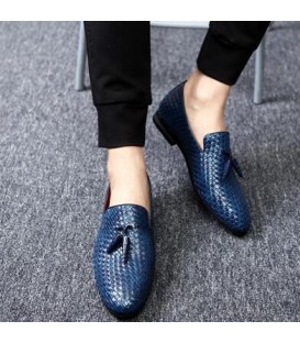 Men luxury Brand Moccasin Leather Casual Driving Oxfords Shoes 