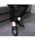 Men luxury Brand Moccasin Leather Casual Driving Oxfords Shoes 
