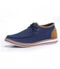 Men Canvas Shoes Spring Summer Lace-up Low Style Fashion