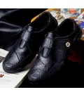 Men Causal Shoes Genuine Leather Slip On Men Shoes