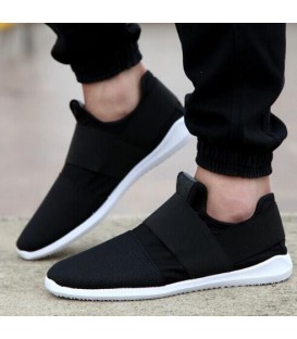 Air mesh fabric mens loafers cloth patchwork leisure canvas shoes