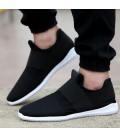 Air mesh fabric mens loafers cloth patchwork leisure canvas shoes