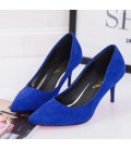  Women Shoes Pointed Toe Pumps Patent Leather Dress Shoes 