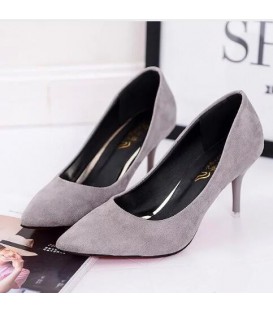 Women Shoes Pointed Toe Pumps Patent Leather Dress Shoes 