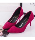  Women Shoes Pointed Toe Pumps Patent Leather Dress Shoes 