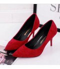  Women Shoes Pointed Toe Pumps Patent Leather Dress Shoes 