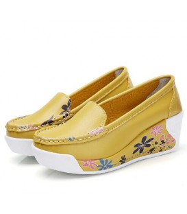 Women's Genuine Leather Platform Shoes