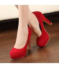 woman Pumps autumn thick heel shoes