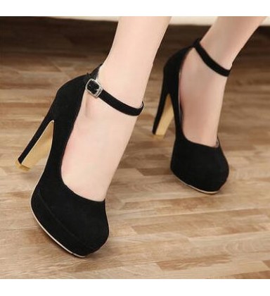 woman Pumps autumn thick heel shoes