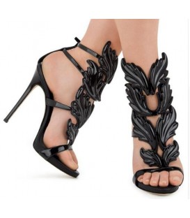 women shoes high heels sandal patent leather gladiator women pumps 
