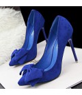 Women Shoes High Heels Sexy Bow Pointed Toe Ladies Shoes