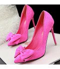 Women Shoes High Heels Sexy Bow Pointed Toe Ladies Shoes