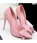 Women Shoes High Heels Sexy Bow Pointed Toe Ladies Shoes