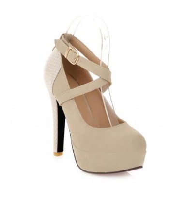 Women Pumps Sexy High Thin Heels Round Toe Platform Shoes