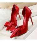 Spring Summer Women Pumps Sweet Bowknot High-heeled Shoes