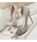 Spring Summer Women Pumps Sweet Bowknot High-heeled Shoes