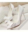 Spring Summer Women Pumps Sweet Bowknot High-heeled Shoes