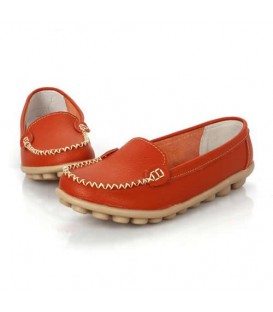 Genuine Leather Women Shoes Flats 8 Colors Loafers