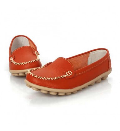 Genuine Leather Women Shoes Flats 8 Colors Loafers