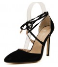 Summer Style women's Lace Up high heels Pointed Toe Bandage Stiletto sandals