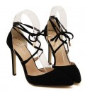 Summer Style women's Lace Up high heels Pointed Toe Bandage Stiletto sandals