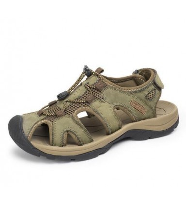 Men Sandals Genuine Leather Fashion Summer Shoes