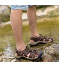 Men Sandals Genuine Leather Fashion Summer Shoes