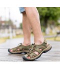 Men Sandals Genuine Leather Fashion Summer Shoes