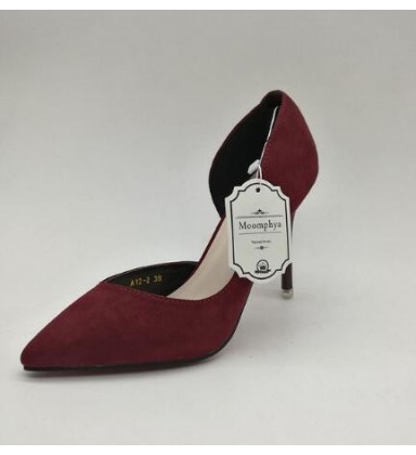 Pointed Toe Suede High Heels Fashion Sexy High Heel Shoes 