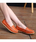 Genuine Leather Women Summer Hollow Shoes 