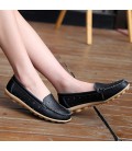 Genuine Leather Women Summer Hollow Shoes 