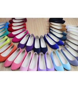 Women flat shoes round toe daily casual shoe