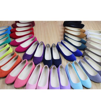 Women flat shoes round toe daily casual shoe