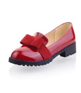 Women Solid Sweet Butterfly-knot Shallow Pumps