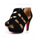summer night women shoes Fish mouth side zippers with documentary shoes