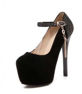 Women Pumps Shimmery Belt Party Wedding Shoes